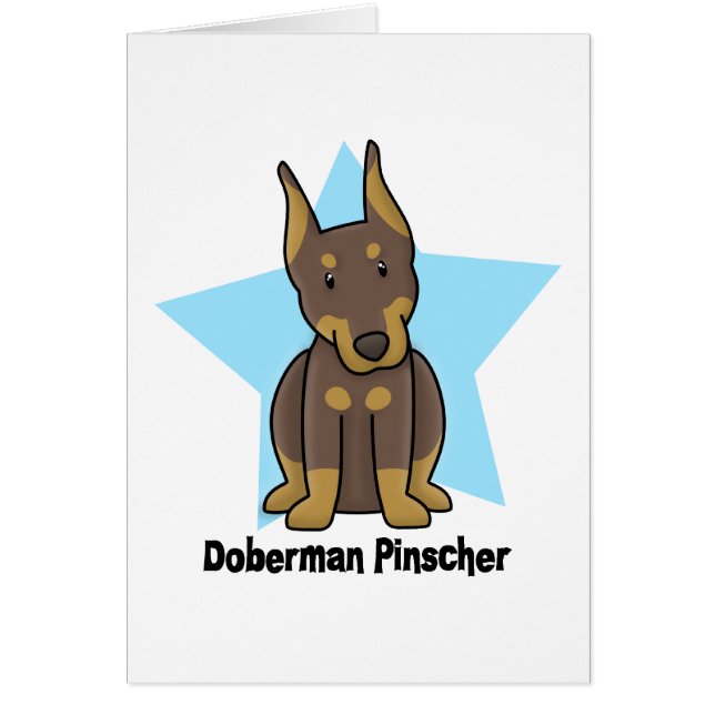 Kawaii Star Red Doberman Pinscher (Front)