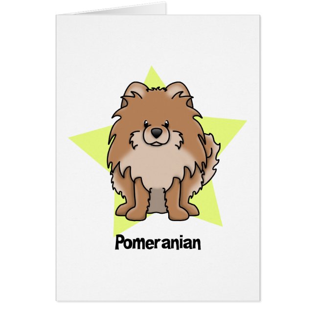 Kawaii Star Red Pomeranian (Front)