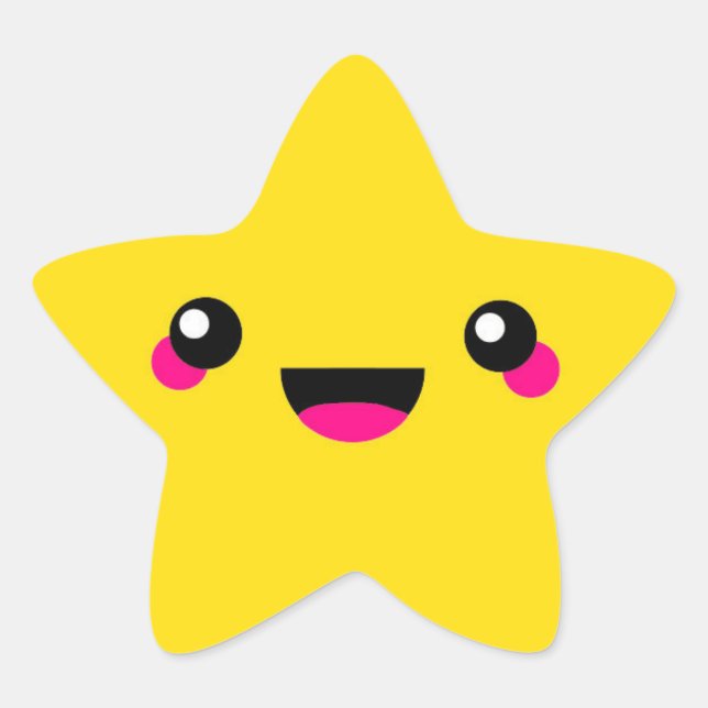 Kawaii Star Sticker (Front)