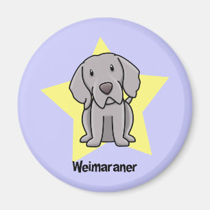 Kawaii Star Weimaraner Magnet