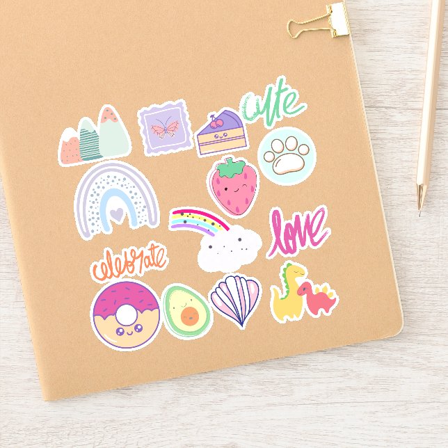 Kawaii stickers (Notebook)