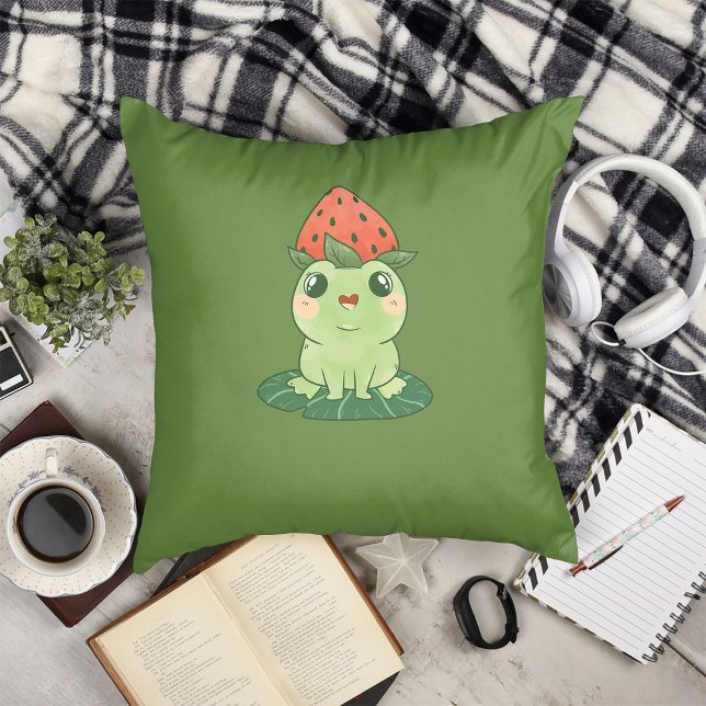 Kawaii Strawberry Frog Anime Cushion (Creator Uploaded)