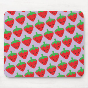 Kawaii Strawberry Mouse Mat