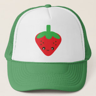Kawaii Strawberry Trucker Hat