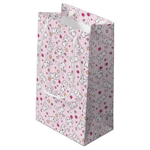 kawaii stripes pattern small gift bag