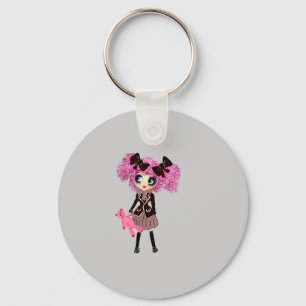 Kawaii Student Girl with PinkyP Key Ring