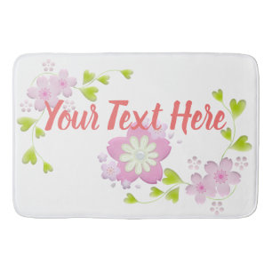 Kawaii Style Sakura Cherry Tree Blossom Bath Mat