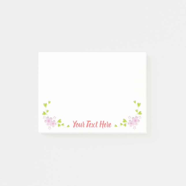 Kawaii Style Sakura Cherry Tree Blossom Post-it Notes (Front)