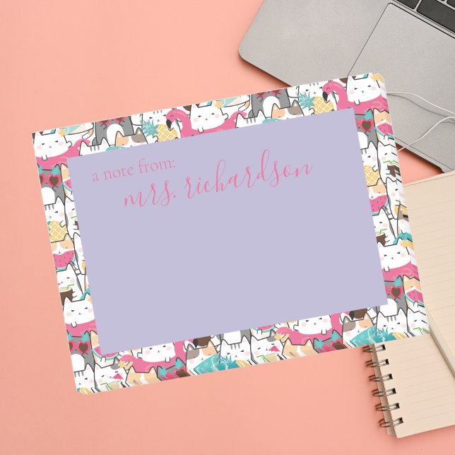 Kawaii Summer Cute Kitty Cats Post-it Notes (Creator Uploaded)