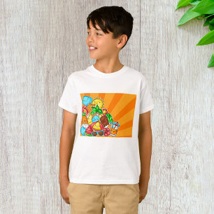 Kawaii Summer Doodles Sun Beach and Tropical T-Shirt