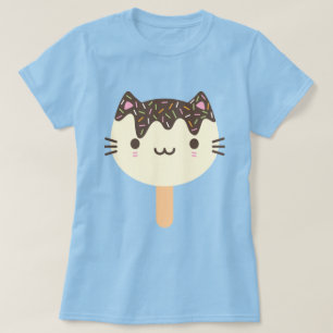 Kawaii Summer Ice Lolly Popsicle Cat T-Shirt