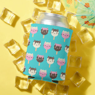 Kawaii Summer Ice Lolly Popsicle Cats Can Cooler