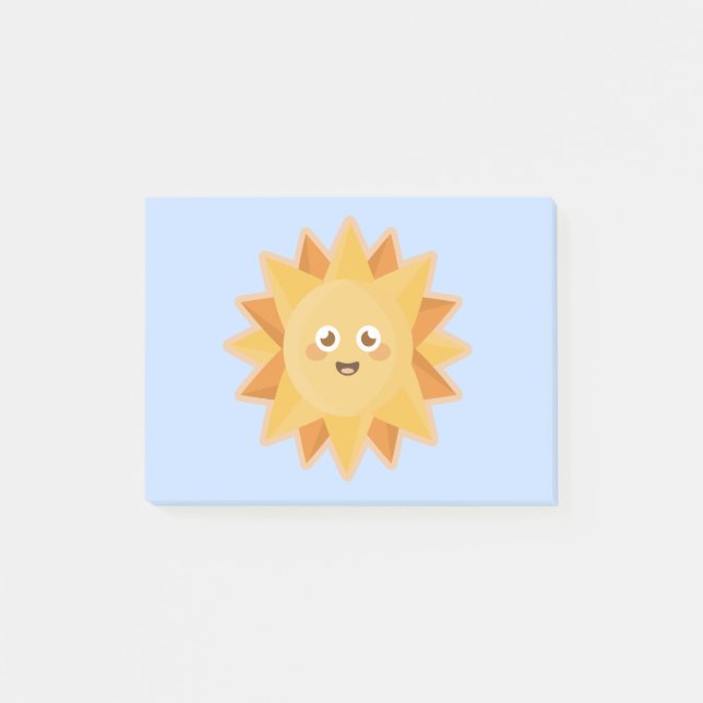 Kawaii Sun Post-it Notes (Front)