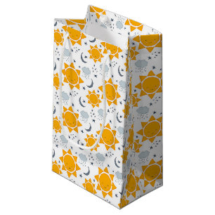 Kawaii Suns, Moons and Clouds Small Gift Bag