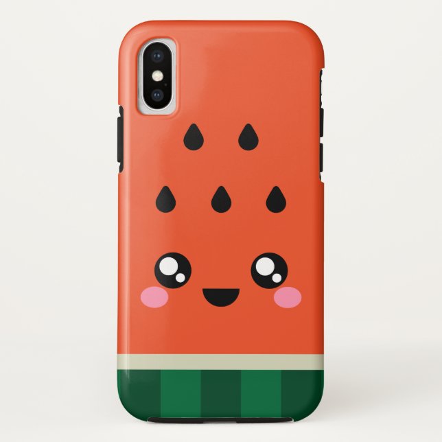 Kawaii Super Cute Watermelon iPhone X Case (Back)