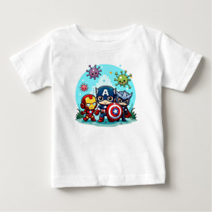 Kawaii Superheroes Tee – Adorable Heroes