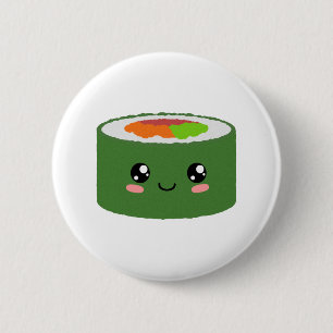 Kawaii Sushi 6 Cm Round Badge