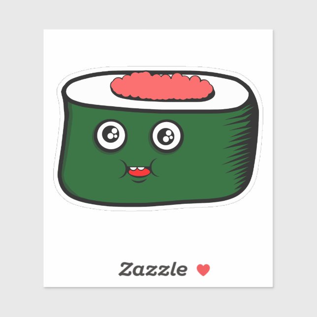  Kawaii Sushi Cartoon – Cute Food Sticker (Sheet)