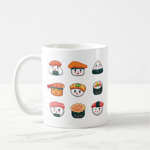 Kawaii sushi coffee mug