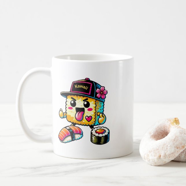 Kawaii Sushi Coffee Mug (With Donut)