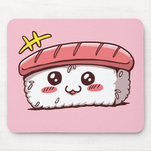 Kawaii Sushi Cute Japanese Food Mouse Mat (Front)