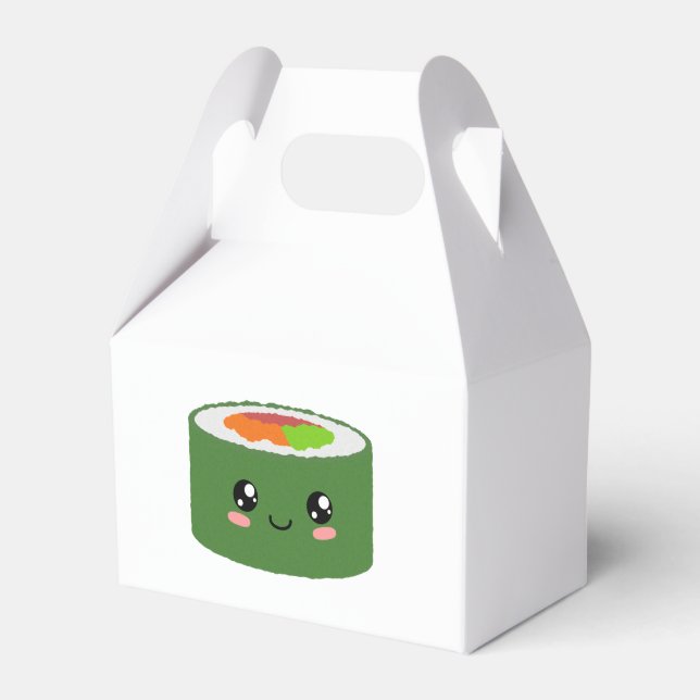 Kawaii Sushi Favour Box (Front Side)