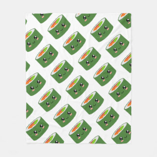 Kawaii Sushi Fleece Blanket