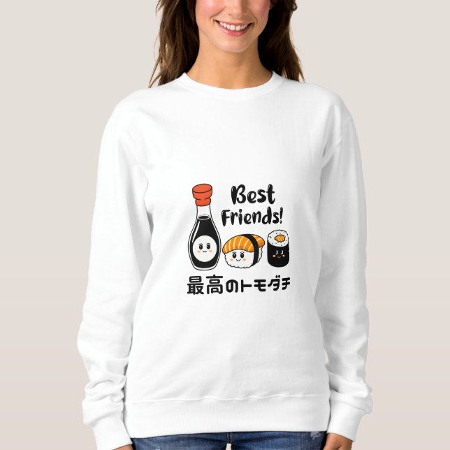 Kawaii Sushi Friends Japan Sweatshirt (Front)