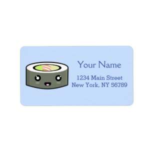 Kawaii Sushi Label