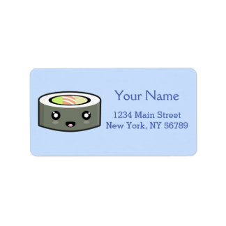 Kawaii Sushi Label