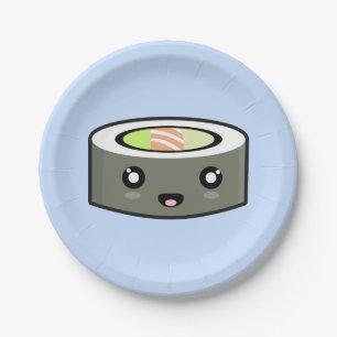 Kawaii Sushi Paper Plate