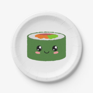 Kawaii Sushi Paper Plate