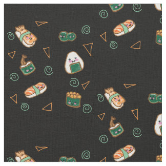 Kawaii Sushi Party Fabric