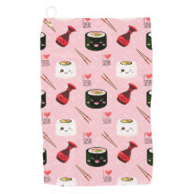 Kawaii Sushi Pattern Light Pink    