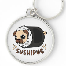 Kawaii Sushi Pug Mashup Funny Dog Lover Gift