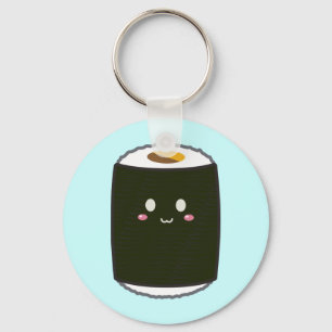 Kawaii Sushi Roll Key Ring