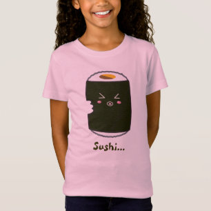 Kawaii Sushi Roll with Bitemark T-Shirt