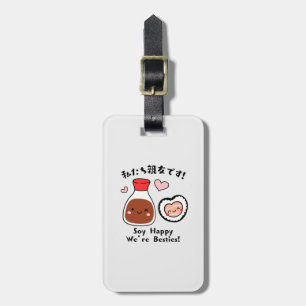 Kawaii Sushi & Soy Sauce Besties Luggage Tag