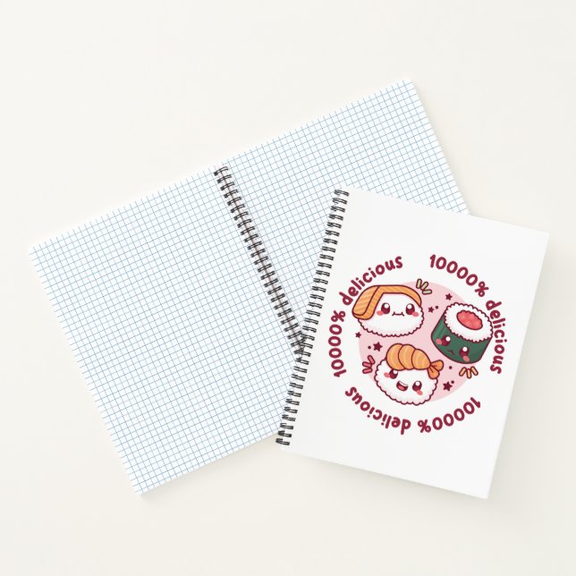 kawaii sushi with funny quotes for black lover   notebook (Inside)