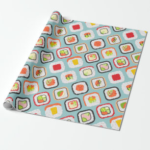 Kawaii Sushi Wrapping Paper