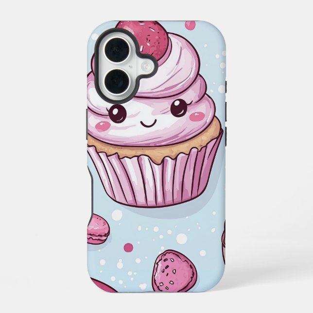 Kawaii Sweets: Adorable Dessert Anime Phone Case  (Back)
