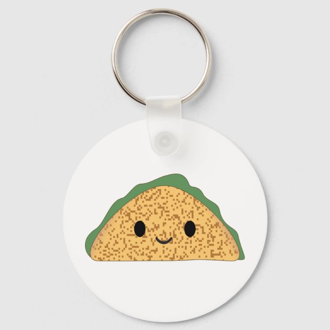 Kawaii Taco Key Ring (Front)