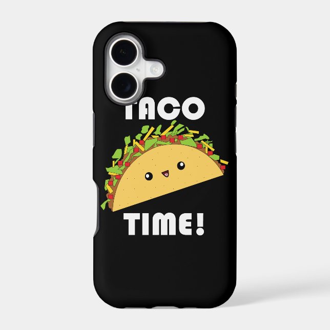 Kawaii Taco Time iPhone Case (Back)