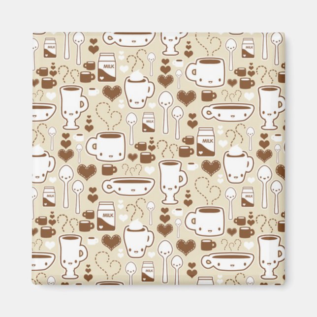 Kawaii Tea Magnet (Front)