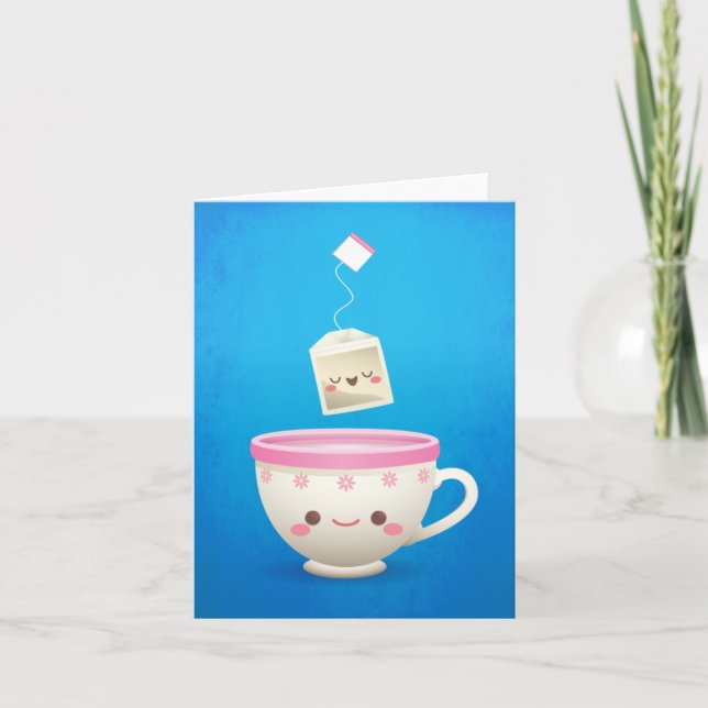 Kawaii Tea Time Card (Front)
