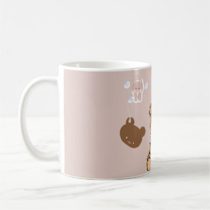 Kawaii Teddy Bear Illustration Coffee Mug