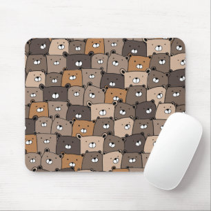 Kawaii teddy Bears  Mouse Mat