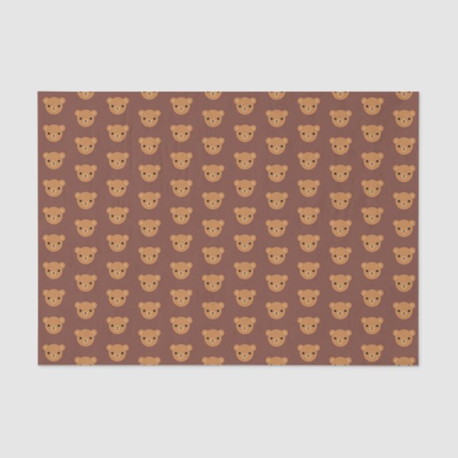 Kawaii Teddy Bears Tissue Paper (Front)