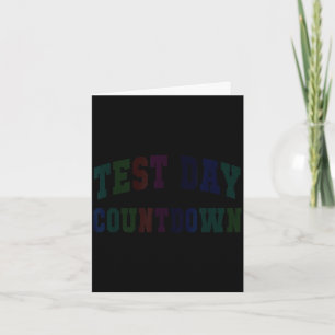 Kawaii test day countdown testing teacher mode on card