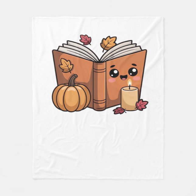 kawaii thanksgiving book Classic T-Shirt Fleece Blanket (Front)